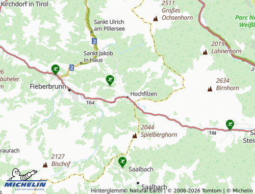 MICHELIN Hochfilzen map - ViaMichelin