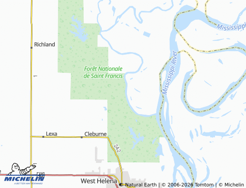 Carte MICHELIN Phillips Bayou - ViaMichelin