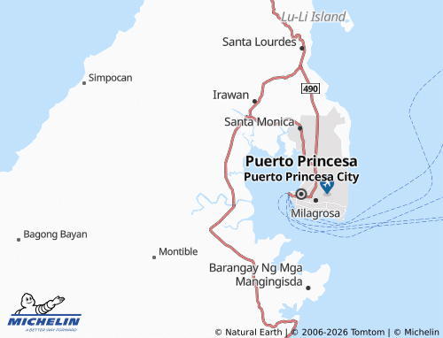 MICHELIN Iwahig map - ViaMichelin