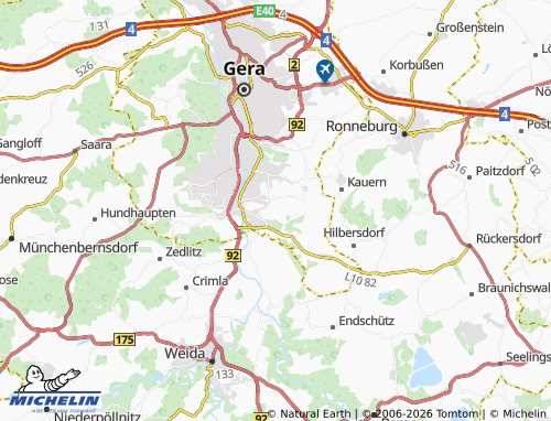 MICHELIN Lietzsch map - ViaMichelin