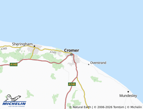 Mappa MICHELIN Cromer - ViaMichelin