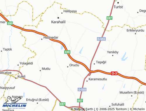 MICHELIN Karacaoğlan map - ViaMichelin