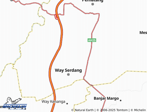 MICHELIN Gedung Boga map - ViaMichelin
