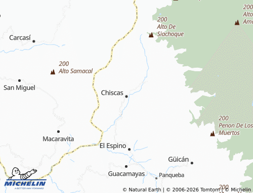 Mappa MICHELIN Chiscas - ViaMichelin