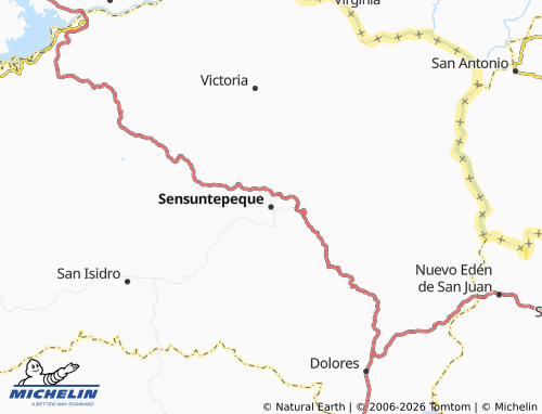 MICHELIN-Landkarte Sensuntepeque - ViaMichelin