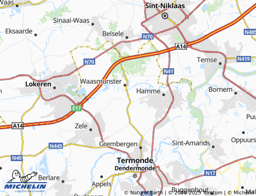 MICHELIN Rozendries map - ViaMichelin