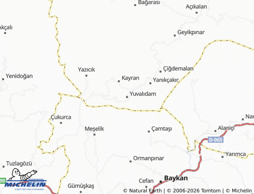 Mappa MICHELIN Yuvalıdam - ViaMichelin