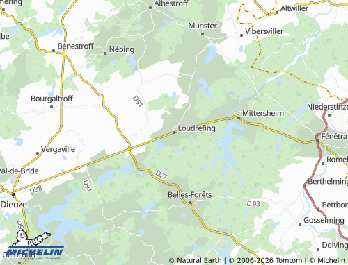 Mapa MICHELIN Loudrefing - ViaMichelin