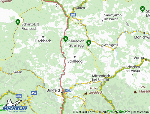 Mappa MICHELIN Strallegg - ViaMichelin