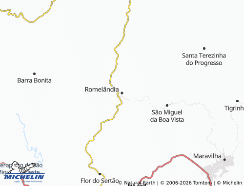 Mapa MICHELIN Romelândia - ViaMichelin