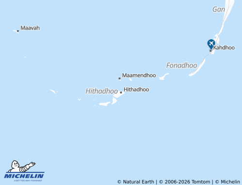 Mappa MICHELIN Hithadhoo - ViaMichelin