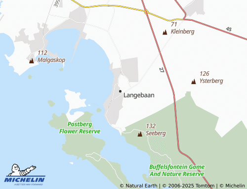 Mappa MICHELIN Saldanha Bay - ViaMichelin