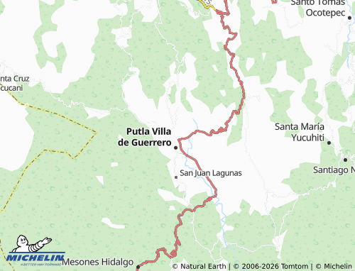 MICHELIN Guadalupe Yutee map - ViaMichelin