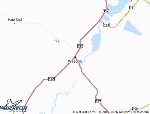 Mappa MICHELIN Weedon - ViaMichelin