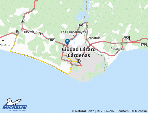 Mapa MICHELIN Del Carmen - ViaMichelin