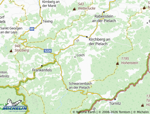 MICHELIN Loich map - ViaMichelin