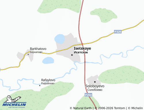 MICHELIN-Landkarte Isetskoye - ViaMichelin