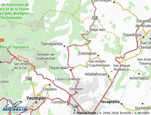 Carte MICHELIN Amatlipac - ViaMichelin