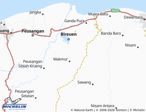 Mappa MICHELIN Blang Mane - ViaMichelin