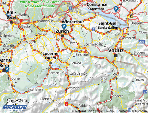 Mappa MICHELIN Einsiedeln - ViaMichelin