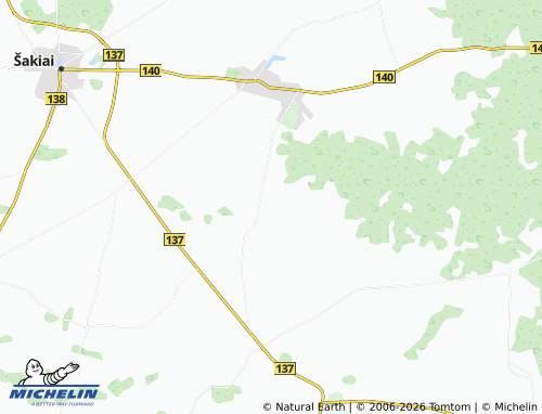 Mappa MICHELIN Lepšiai - ViaMichelin