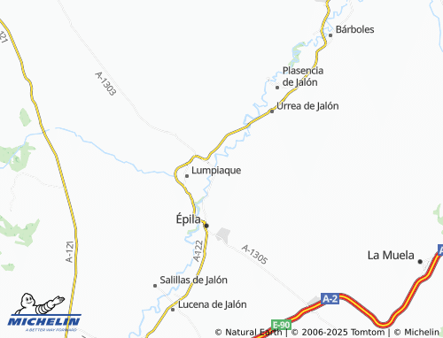 MICHELIN Rueda de Jalón map - ViaMichelin