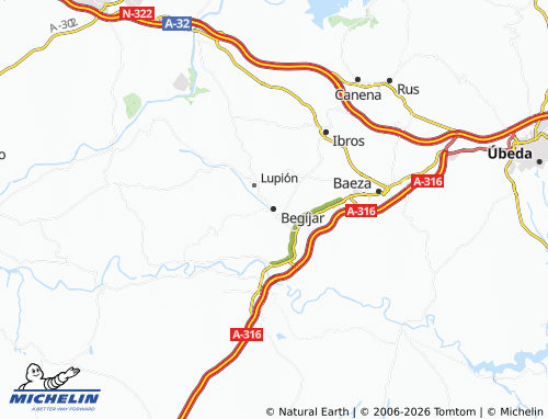 MICHELIN Begíjar map - ViaMichelin