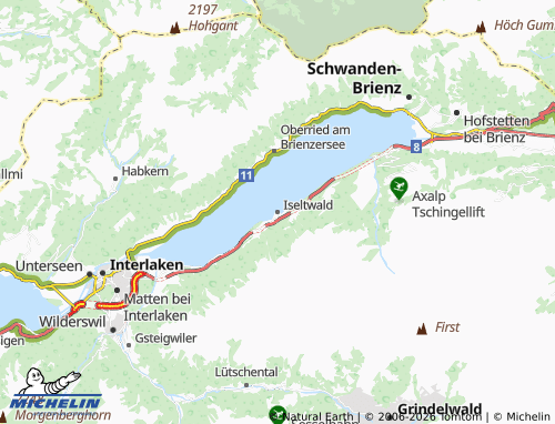 MICHELIN-Landkarte Iseltwald - ViaMichelin