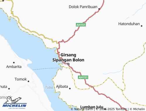 MICHELIN Parapat map - ViaMichelin