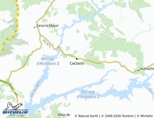 MICHELIN Ceclavín map - ViaMichelin