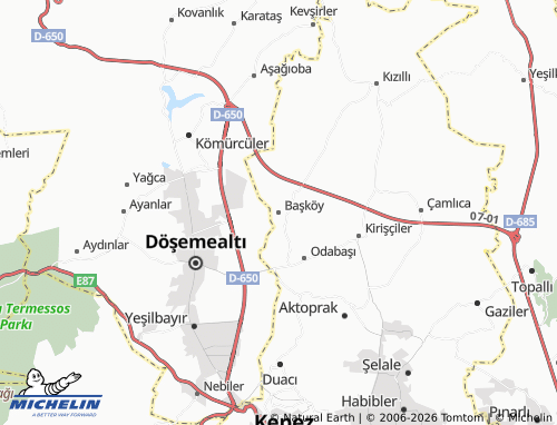 MICHELIN Başköy map - ViaMichelin