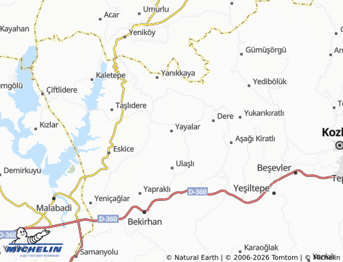 Mappa MICHELIN Yayalar - ViaMichelin
