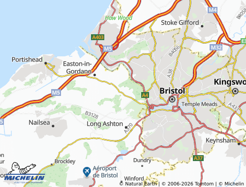 MICHELIN Abbots Leigh map - ViaMichelin