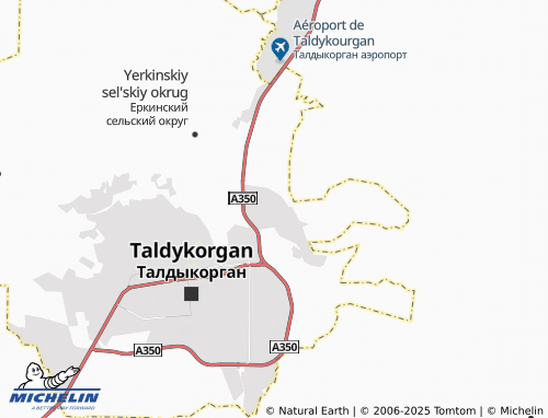 MICHELIN Yerkin map - ViaMichelin