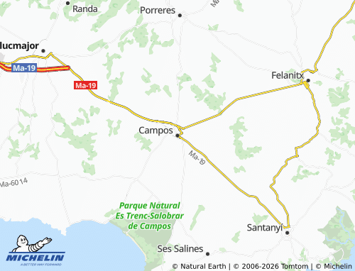 Mappa MICHELIN Campos - ViaMichelin