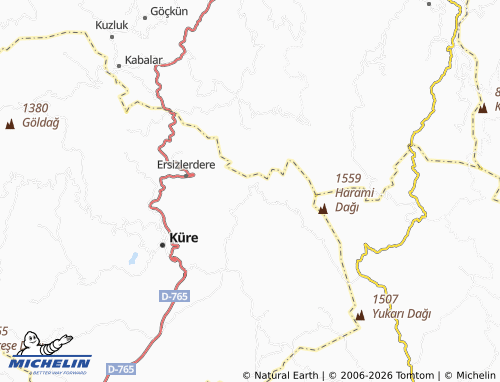 MICHELIN Karadonu map - ViaMichelin