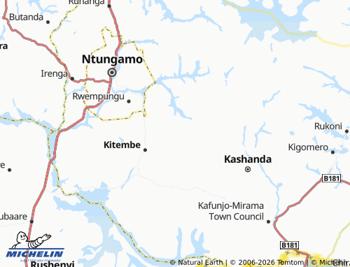 Kaart MICHELIN Ngoma - ViaMichelin