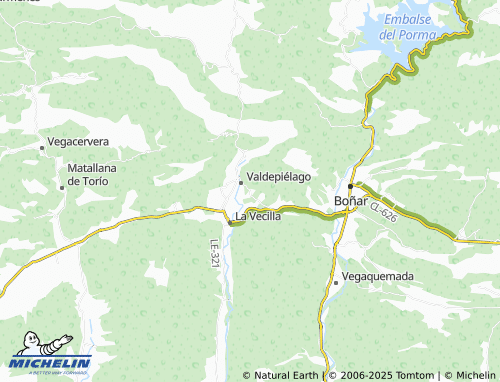 MICHELIN Ranedo de Curueño map - ViaMichelin
