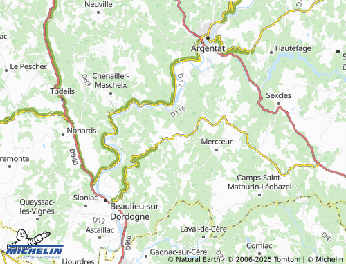 MICHELIN Luzège map - ViaMichelin