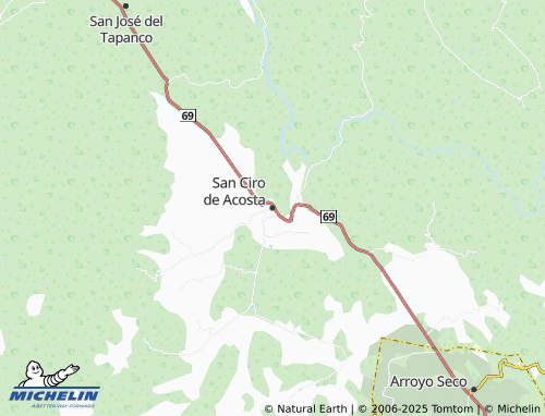MICHELIN San Ciro de Acosta map - ViaMichelin