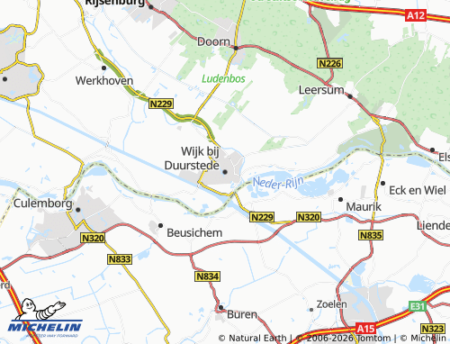 Carte MICHELIN Wijk bij Duurstede - ViaMichelin