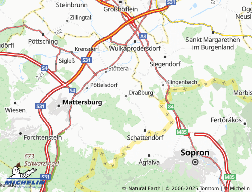 Carte MICHELIN Draßburg - ViaMichelin