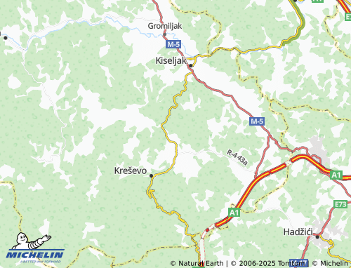 MICHELIN Vodovoji map - ViaMichelin