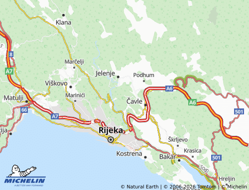 Mapa MICHELIN Grobnik - ViaMichelin