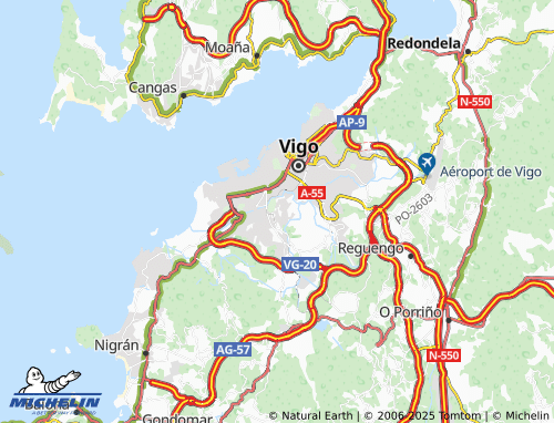 MICHELIN Castrelos (Santa María) map - ViaMichelin