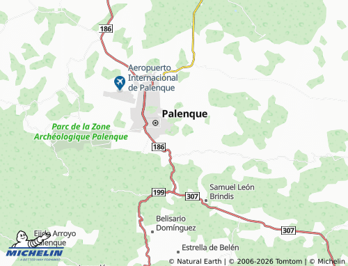 Carte MICHELIN El Cedro Camino Chacamax Ac - ViaMichelin