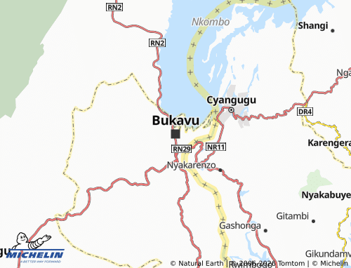 Mappa MICHELIN Bukavu - ViaMichelin