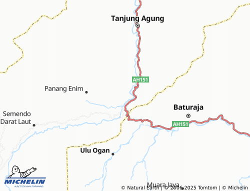 MICHELIN Suka Raja map - ViaMichelin