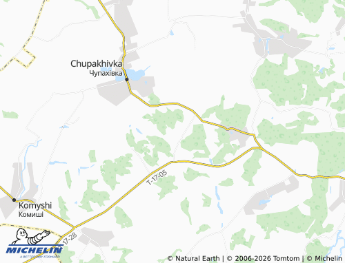 MICHELIN Dukhovnyche map - ViaMichelin