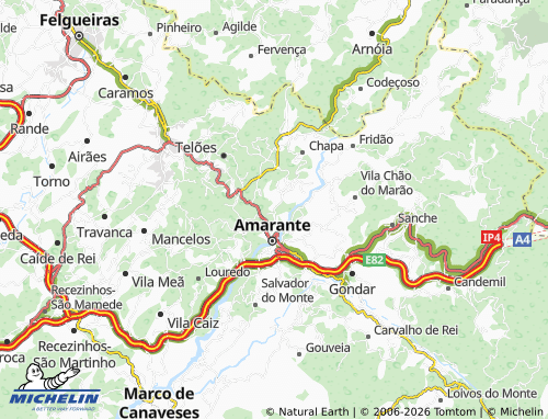 Mapa MICHELIN Vale do Infante - ViaMichelin